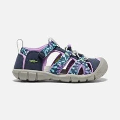 Keen Little Kids' Seacamp II CNX Sandal - Black Iris/African Violet
